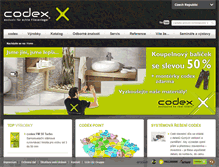 Tablet Screenshot of codex-x.cz