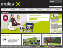 Tablet Screenshot of codex-x.ch